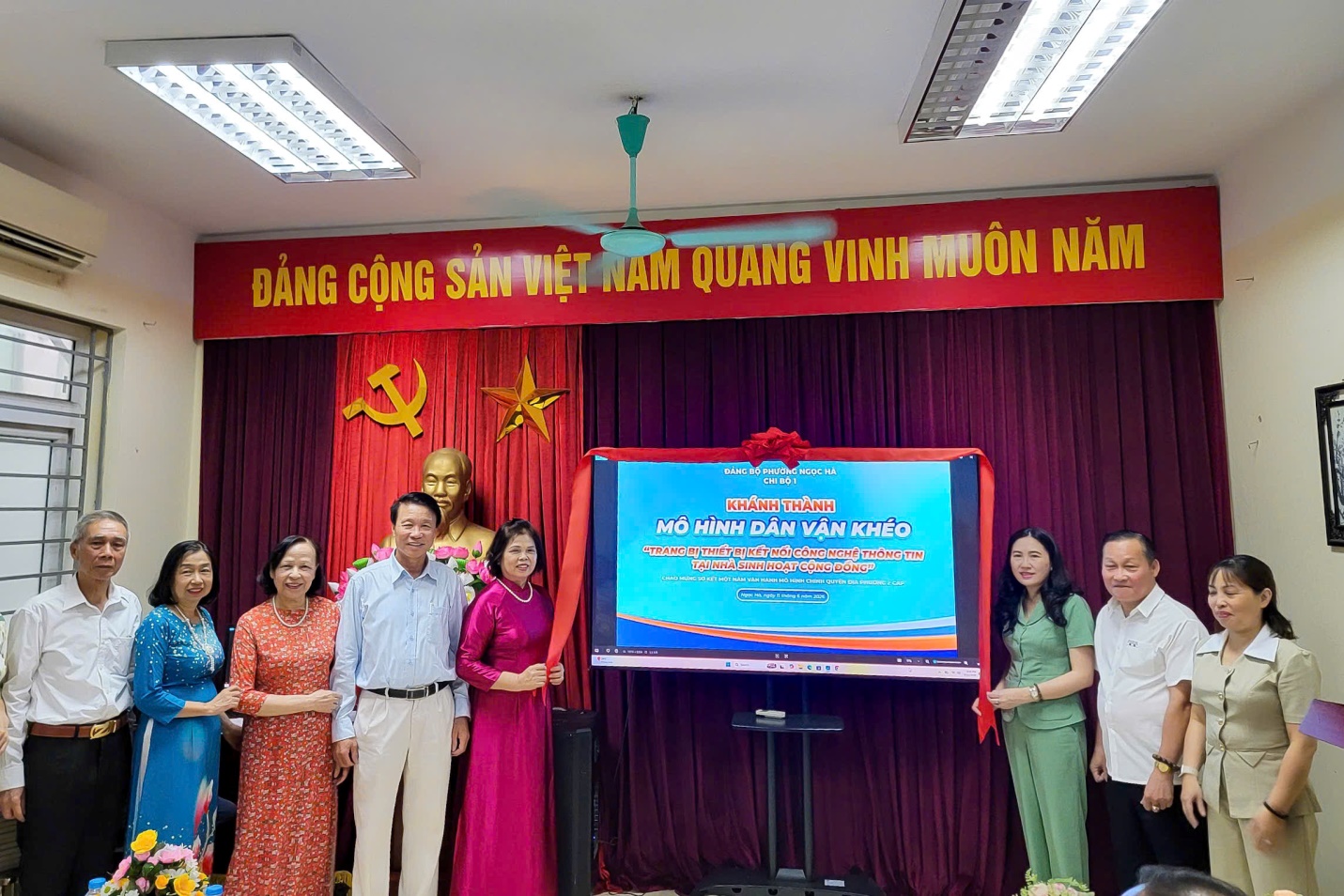 Khánh thành mô hình dân vận khéo “Trang thiết bị kết nối công nghệ thông tin” tại Địa bàn dân cư số 1- Ảnh 3.