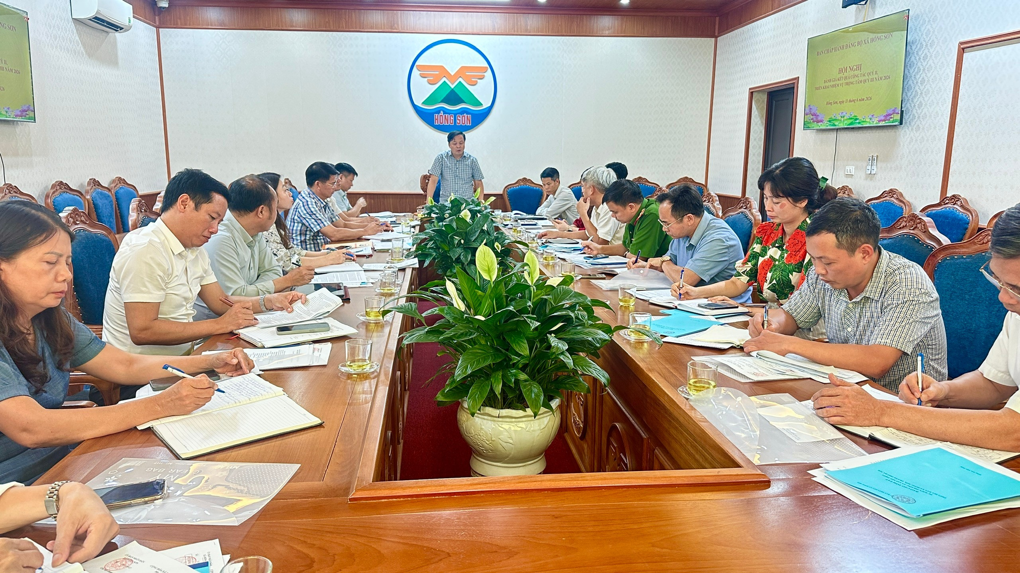 Ban Chấp hành Đảng bộ xã Hồng Sơn tổ chức Hội nghị đánh giá kết quả công tác quý II và triển khai nhiệm vụ quý III năm 2026- Ảnh 1.