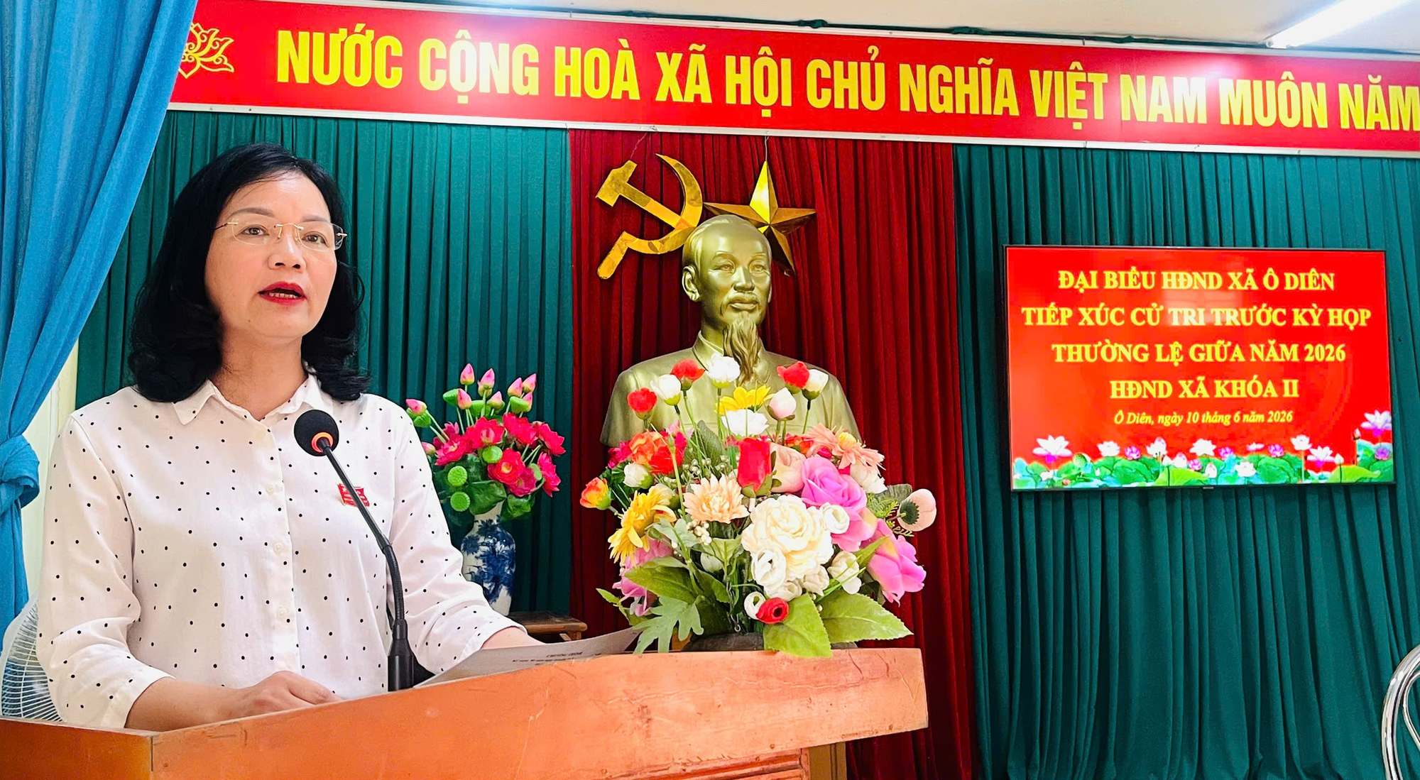 Tổ Đại biểu HĐND số 3 khu vực Liên Hồng tiếp xúc cử tritrước kỳ họp thường lệ giữa năm 2026- Ảnh 1.