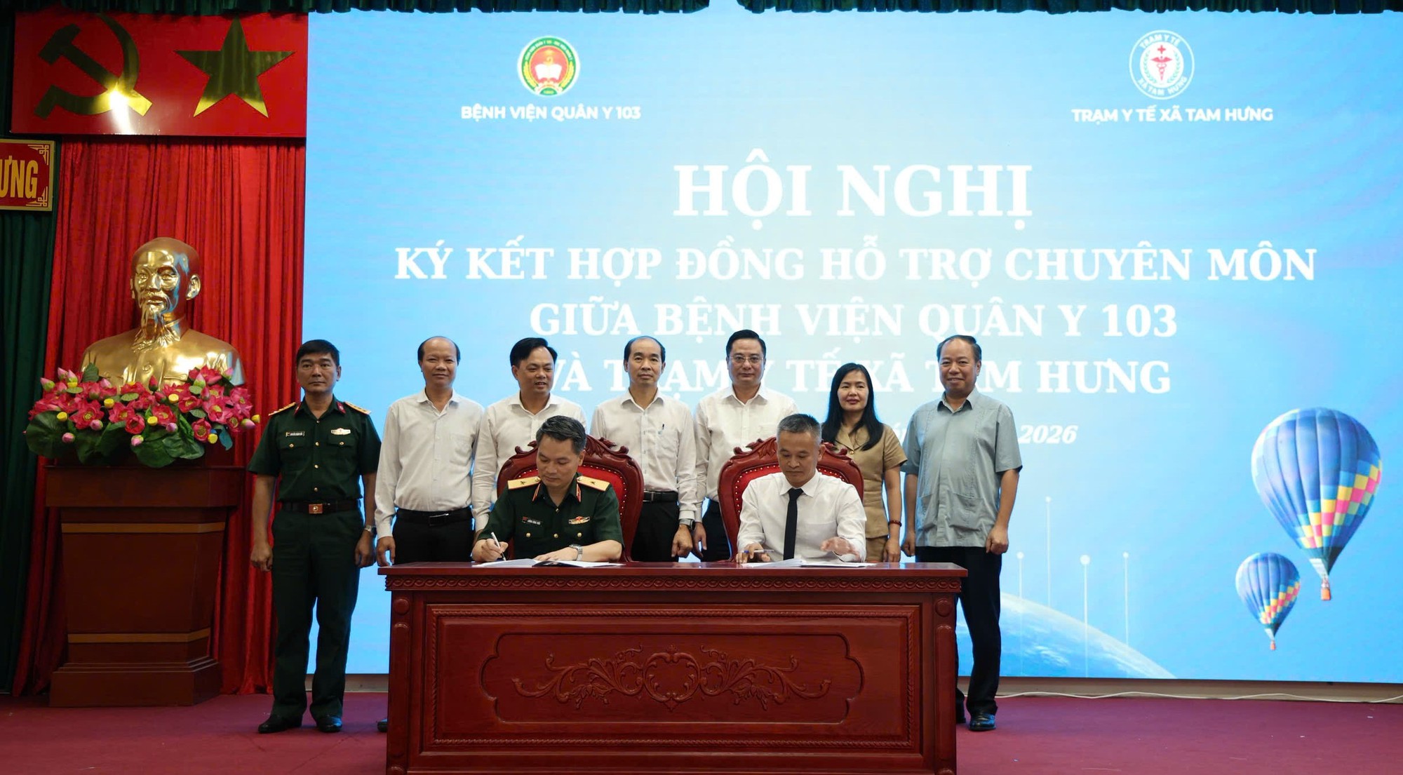 Xã Tam Hưng và Bệnh viện Quân y 103 đưa dịch vụ y tế chất lượng cao đến gần dân- Ảnh 2.