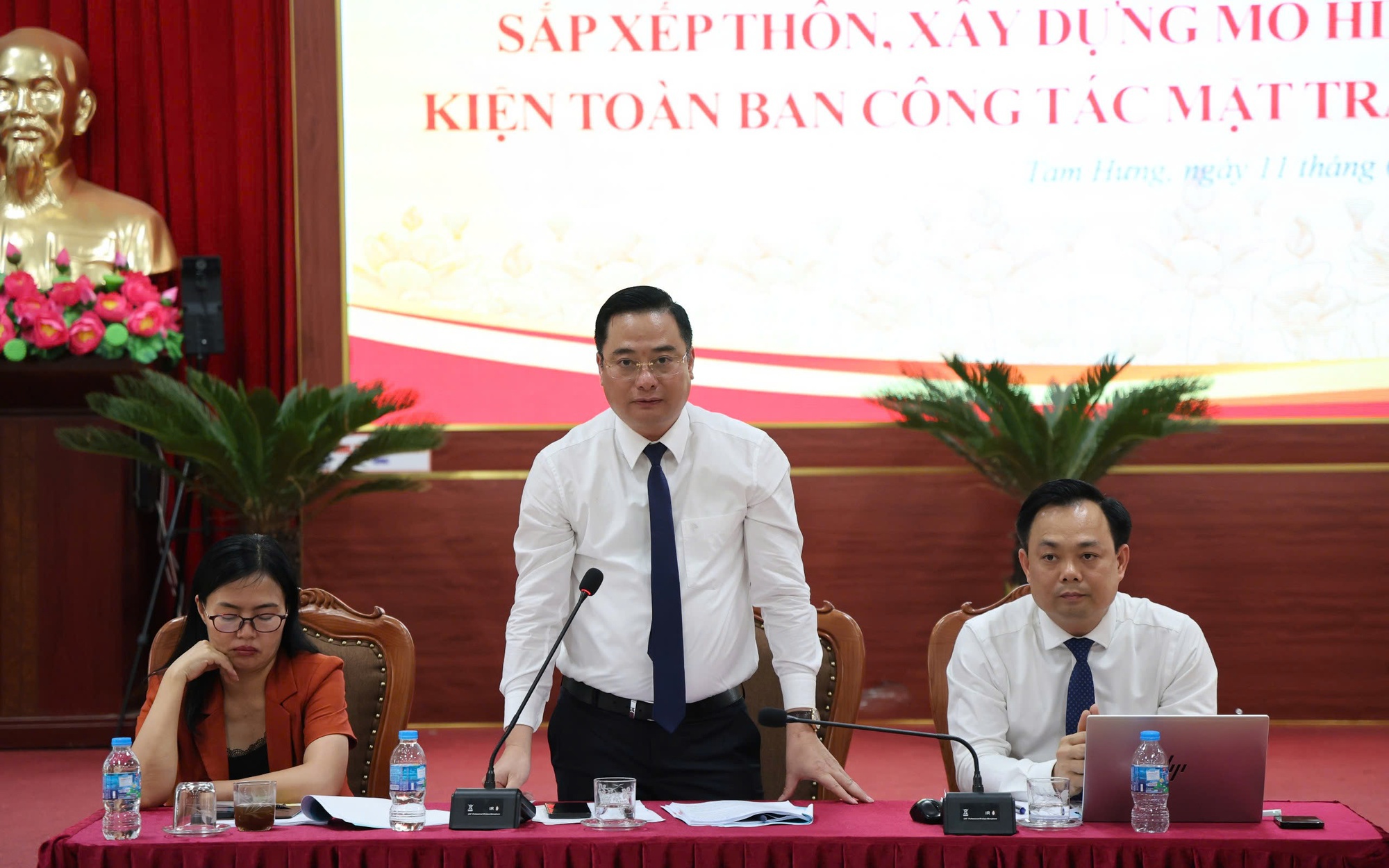 Xã Tam Hưng quán triệt Đề án sắp xếp thôn, kiện toàn tổ chức cơ sở nhằm nâng cao hiệu quả quản trị địa phương