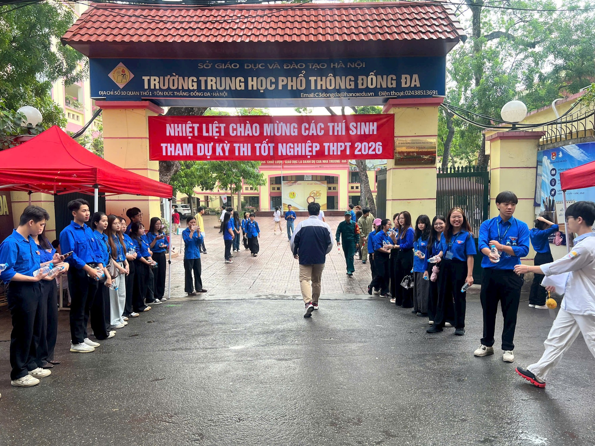 Phường Ô Chợ Dừa đảm bảo kỳ thi tốt nghiệp THPT diễn ra an toàn, đúng quy chế- Ảnh 1.