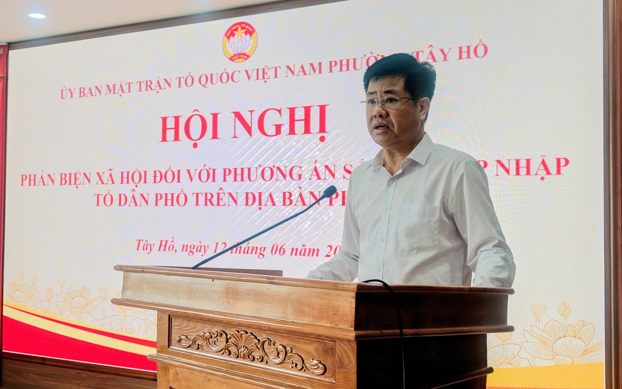 Phường Tây Hồ tổ chức hội nghị phản biện xã hội đối với phương án sắp xếp, sáp nhập các TDP trên địa bàn phường