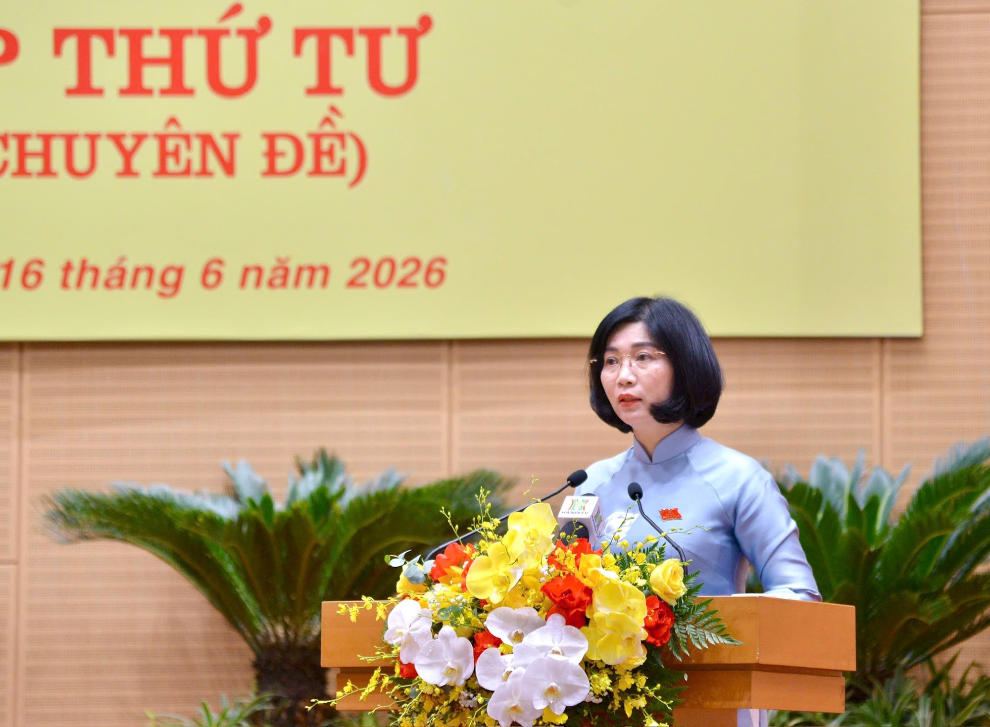 Khai mạc kỳ họp thứ tư HĐND thành phố Hà Nội: Tiếp tục triển khai các nội dung thi hành Luật Thủ đô năm 2026- Ảnh 2.