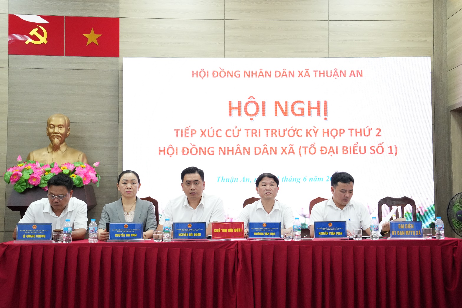 5/8 Tổ đại biểu HĐND xã Thuận An tiếp xúc cử tri trước kỳ họp thứ 2- Ảnh 1.
