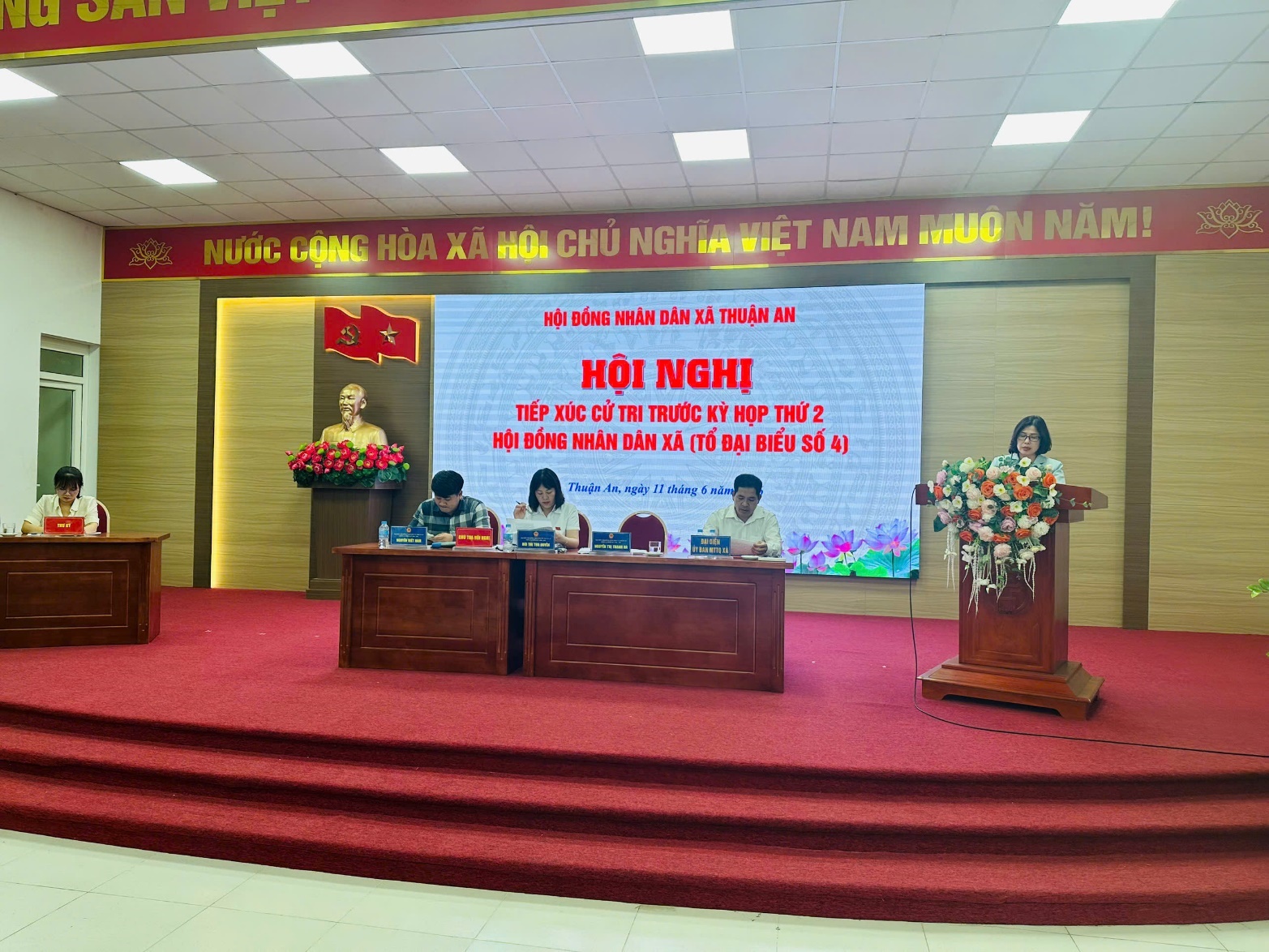 5/8 Tổ đại biểu HĐND xã Thuận An tiếp xúc cử tri trước kỳ họp thứ 2- Ảnh 11.