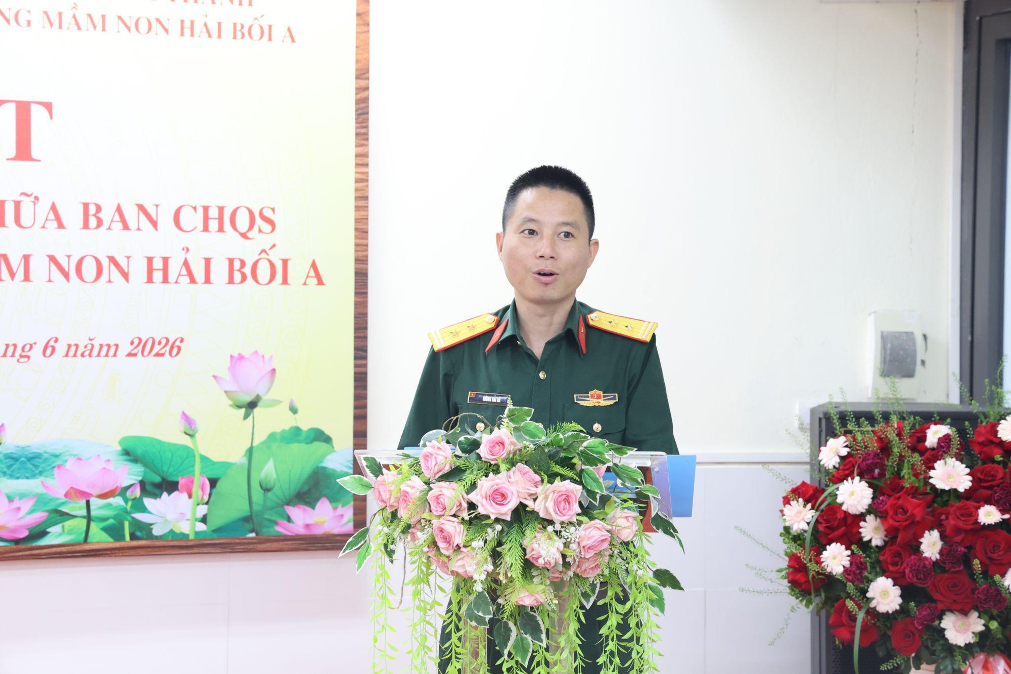 Ban Chỉ huy Quân sự xã Vĩnh Thanh kết nghĩa với Trường Mầm non Hải Bối A: Gắn kết quân - dân, chung tay chăm lo thế hệ trẻ- Ảnh 5.