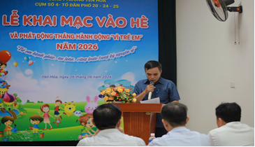 Sôi nổi Lễ khai mạc hoạt động Hè năm 2026 Cụm số 4 phường Yên Hòa- Ảnh 1.