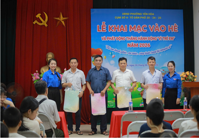 Sôi nổi Lễ khai mạc hoạt động Hè năm 2026 Cụm số 4 phường Yên Hòa- Ảnh 2.