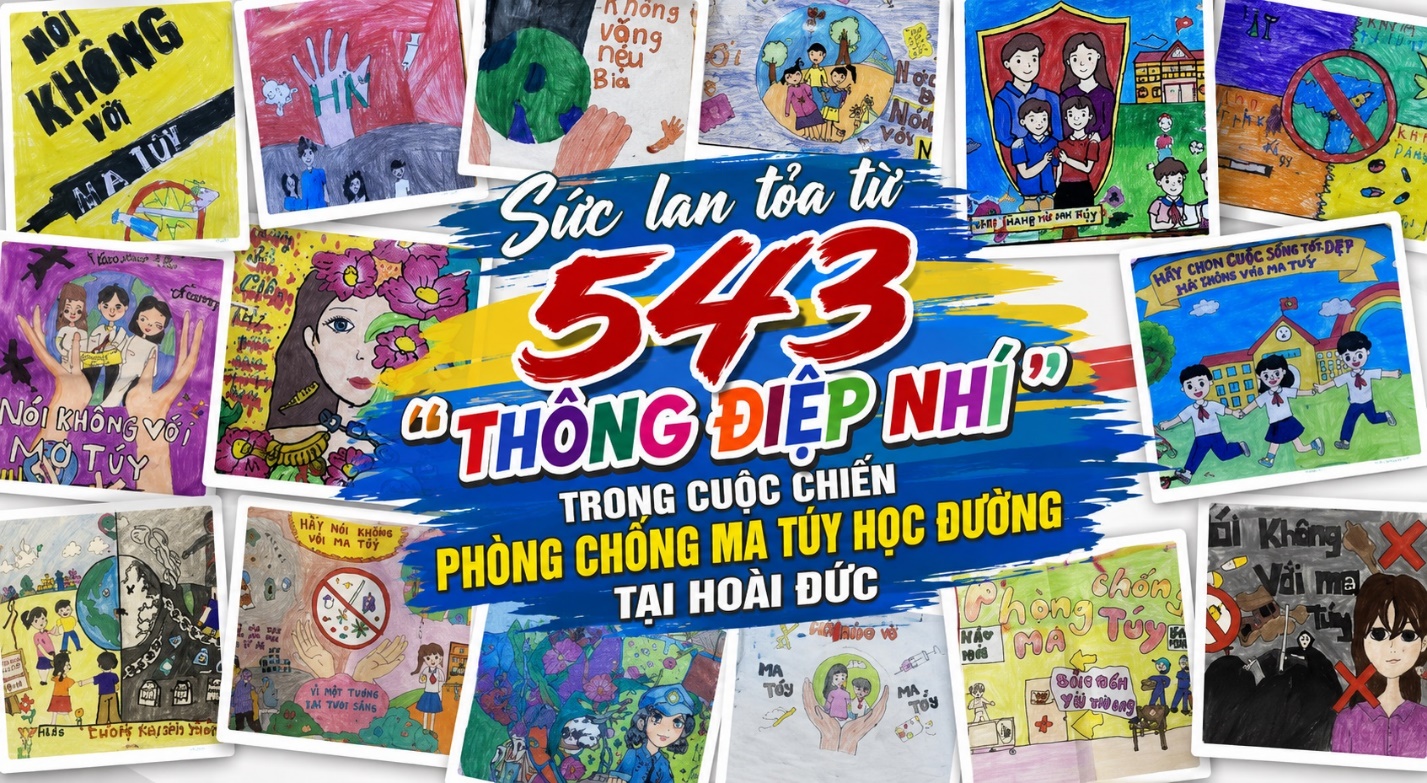 Sức lan tỏa từ 543 "thông điệp nhí" trong cuộc chiến phòng chống ma túy học đường tại Hoài Đức- Ảnh 1.