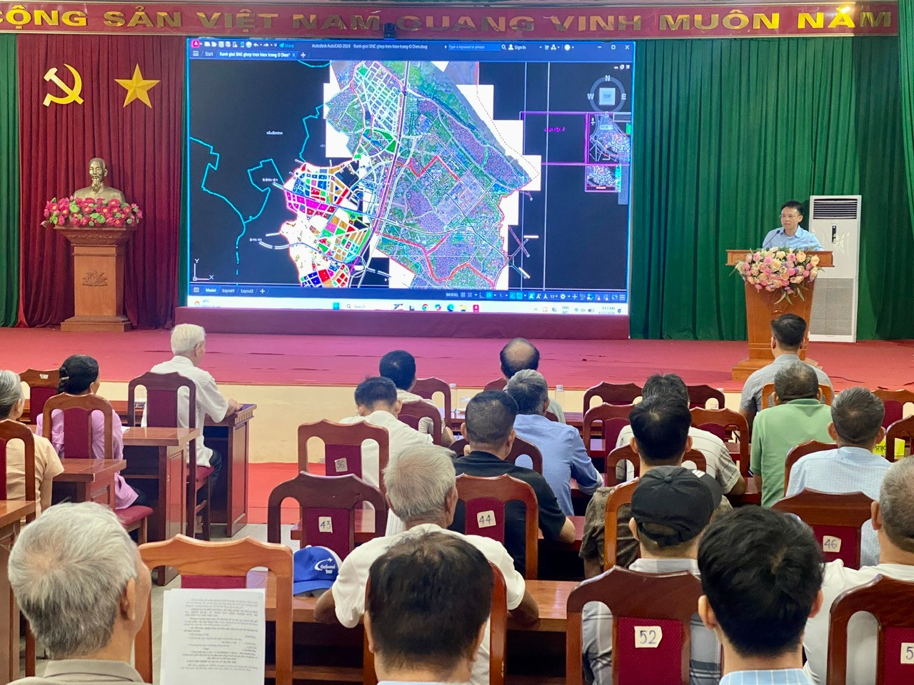 Phổ biến và tiếp nhận ý kiến nhân dân liên quan đến thu hồi đất, bồi thường, hỗ trợ tái định cư thực hiện dự án trên địa bàn.- Ảnh 1.