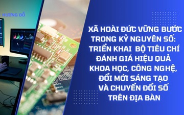 Hoài Đức triển khai bộ tiêu chí đánh giá hiệu quả Khoa học - Công nghệ - Đổi mới sáng tạo để vững bước trong kỷ nguyên số
