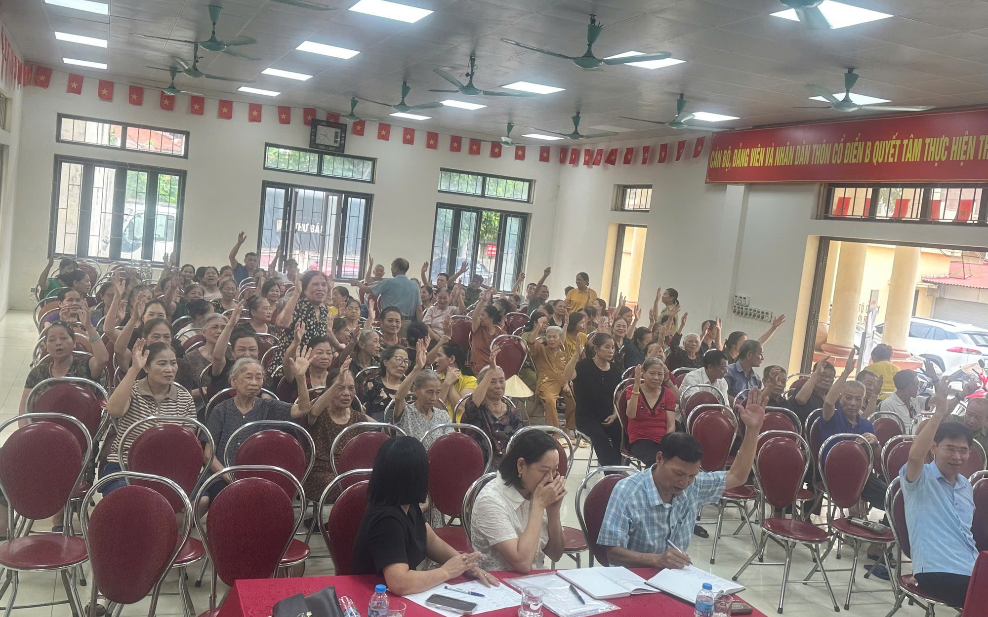 Nhân dân thôn Cổ Điển B thống nhất cao phương án sắp xếp đơn vị dân cư