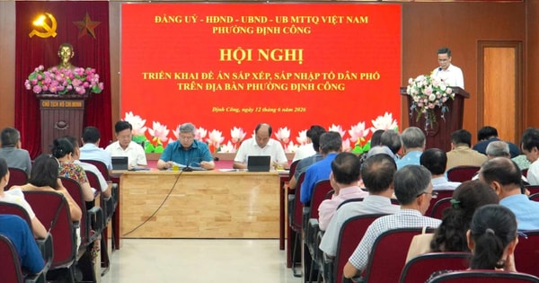 Phường Định Công dự kiến sắp xếp từ 69 xuống còn 35 tổ dân phố