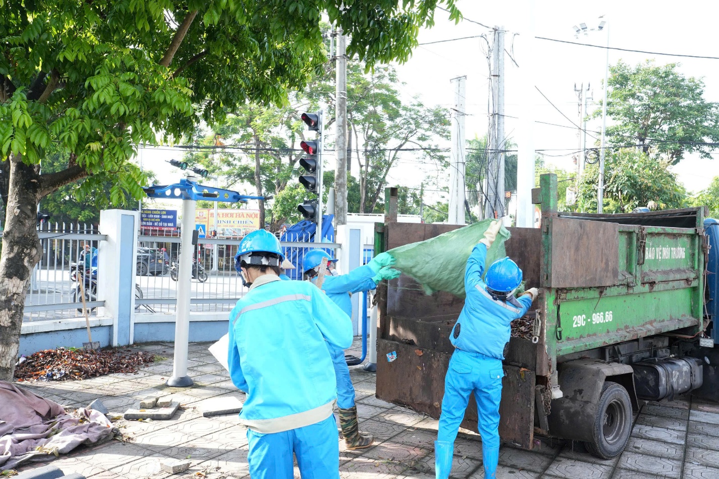 A group of people in blue uniforms  AI-generated content may be incorrect.