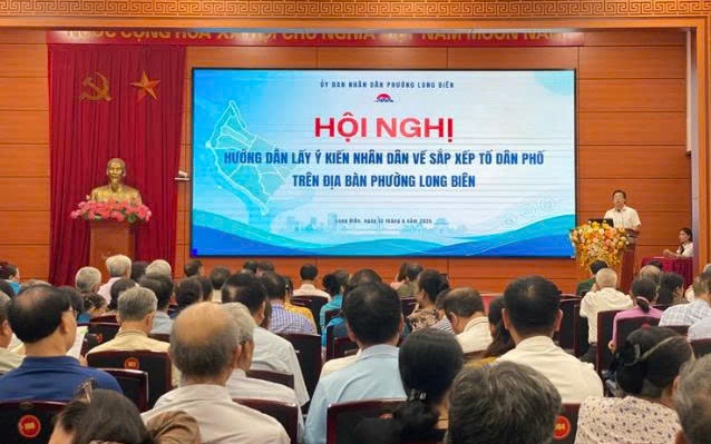 Phường Long Biên hướng dẫn lấy ý kiến Nhân dân về việc sắp xếp tổ dân phố