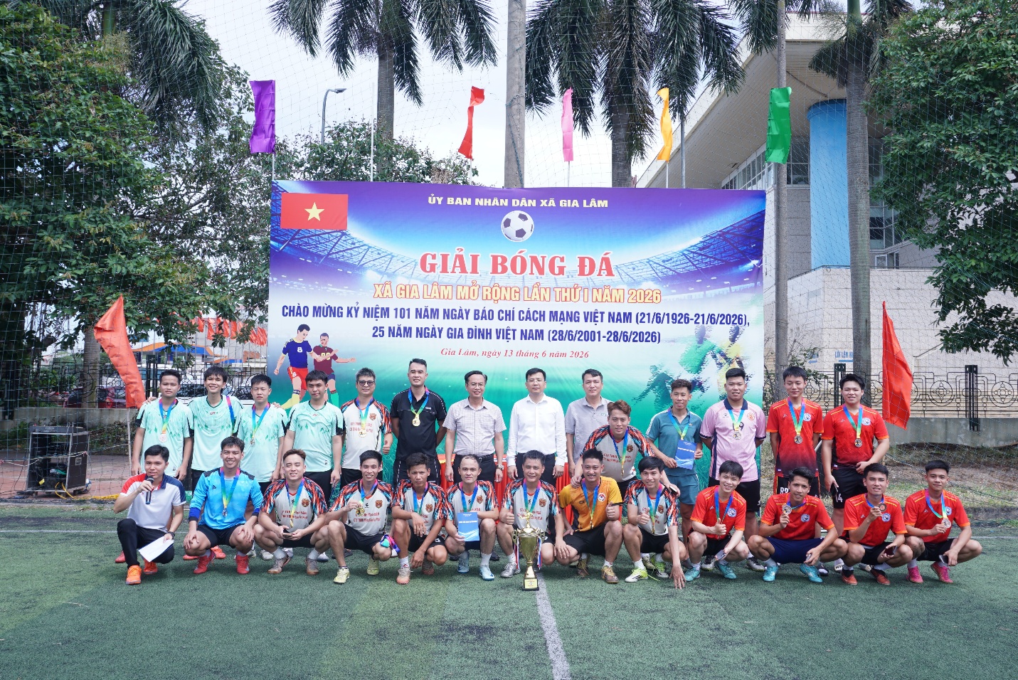 BẾ MẠC GIẢI BÓNG ĐÁ VÔ ĐỊCH XÃ GIA LÂM MỞ RỘNG LẦN THỨ I NĂM 2026- Ảnh 4.