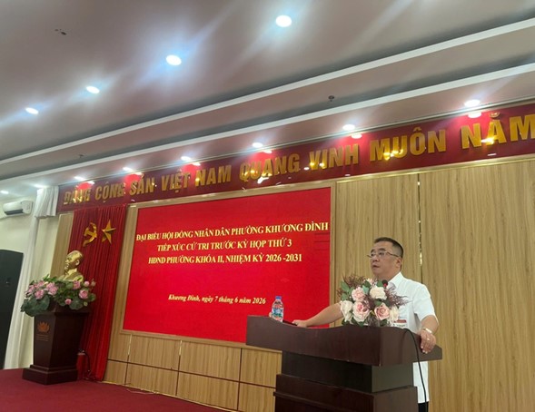 Đại biểu HĐND phường Khương Đình tiếp xúc cử tri trước kỳ họp thứ 3 HDND phường khóa II, nhiệm kỳ 2026-2031- Ảnh 3.