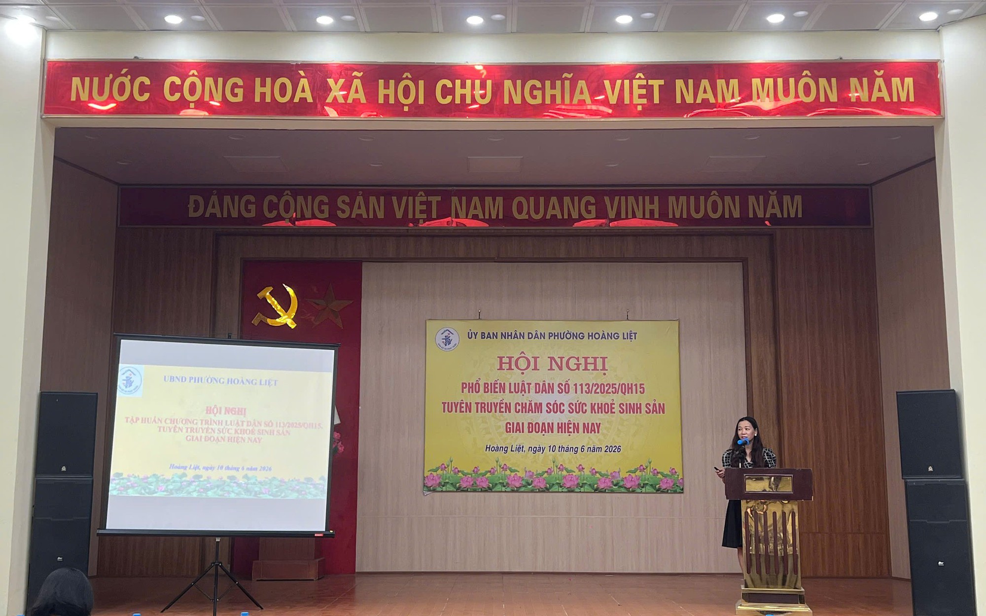 Phường Hoàng Liệt tổ chức tuyên truyền phổ biến Luật Dân số 1132025QH15 và tuyên truyền chăm sóc sức khỏe sinh sản giai đoạn hiện nay