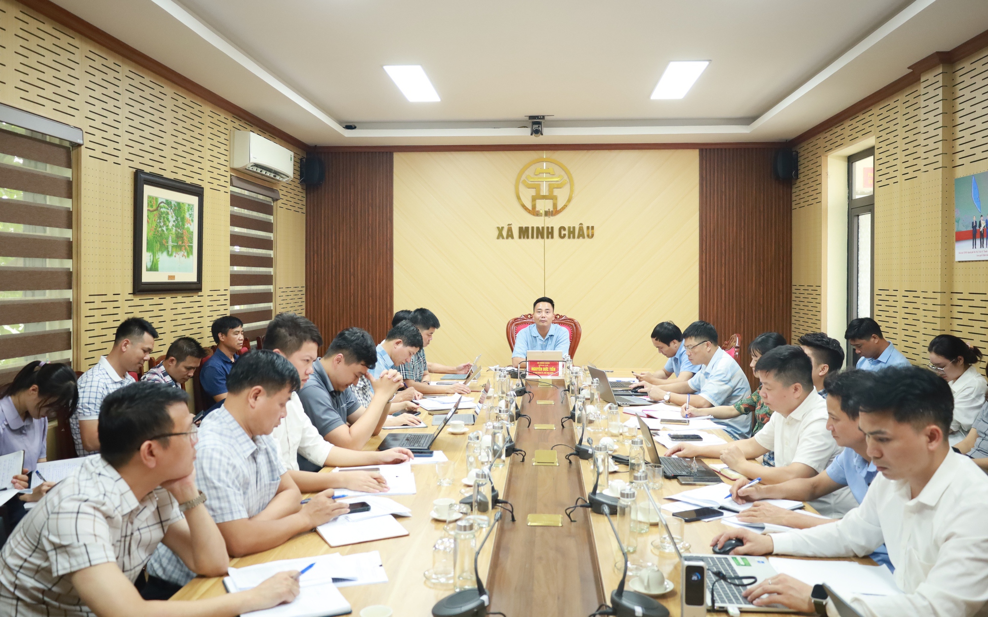 Xã Minh Châu triển khai Hệ thống quản trị OKR/KPI trên HanoiWork, nâng cao hiệu quả thực thi nhiệm vụ