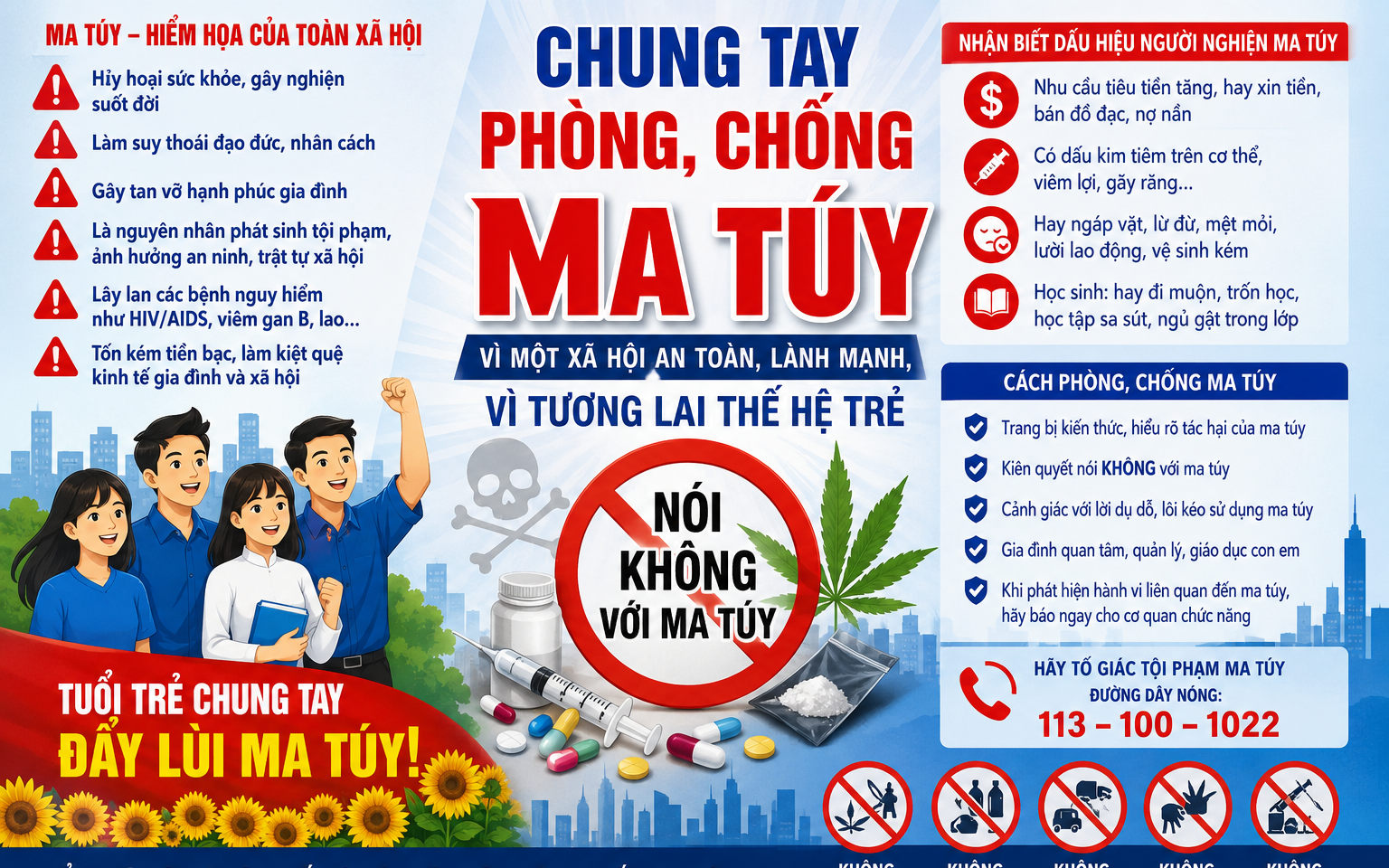 Tăng cường công tác phòng, chống tội phạm và tệ nạn ma túy