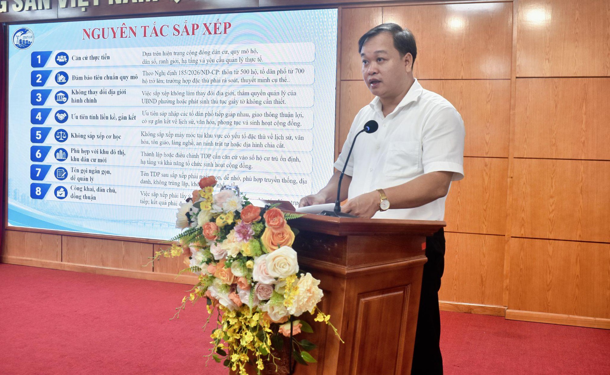 Ủy ban nhân dân phường Đại Mỗ đã tổ chức Hội nghị triển khai công tác sắp xếp Tổ dân phố trên địa bàn phường- Ảnh 2.