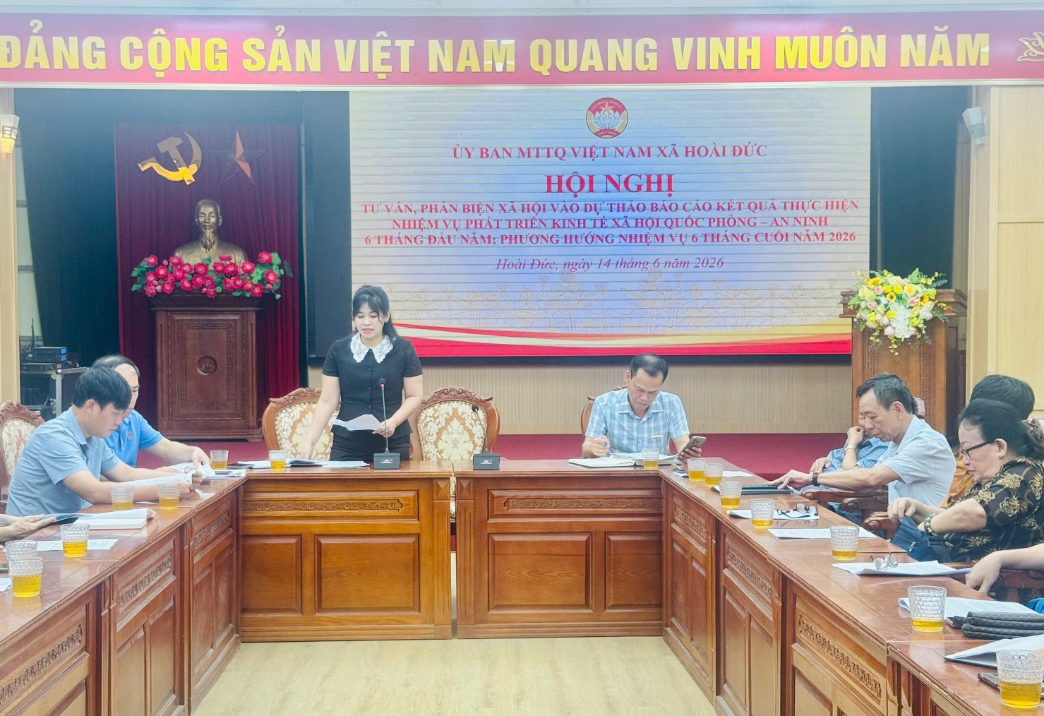 MTTQ xã phát huy vai trò phản biện xã hội, góp phần hoàn thiện Báo cáo phát triển kinh tế - xã hội 6 tháng đầu năm 2026- Ảnh 1.