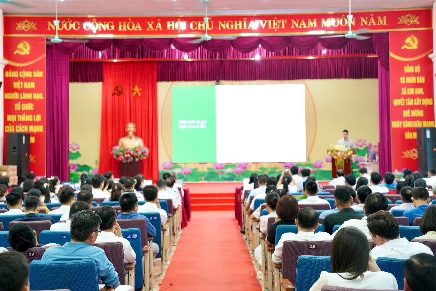 XÃ KIM ANH TỔ CHỨC TẬP HUẤN, HƯỚNG DẪN SỬ DỤNG KPI TRÊN HỆ THỐNG HANOIWORK- Ảnh 1.