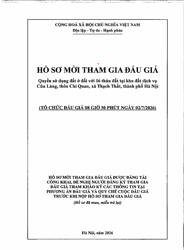 HỒ SƠ MỜI THAM GIA ĐẤU GIÁ- Ảnh 1.