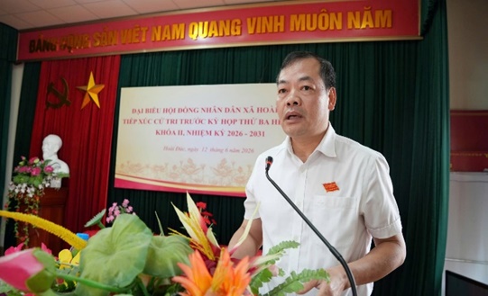 Đại biểu HĐND xã Hoài Đức khoá II, nhiệm kỳ 2026-2031 tiếp xúc cử tri trước Kỳ họp thứ 3- Ảnh 12.