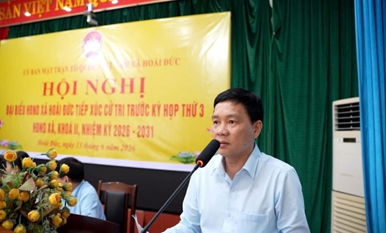 Đại biểu HĐND xã Hoài Đức khoá II, nhiệm kỳ 2026-2031 tiếp xúc cử tri trước Kỳ họp thứ 3- Ảnh 19.