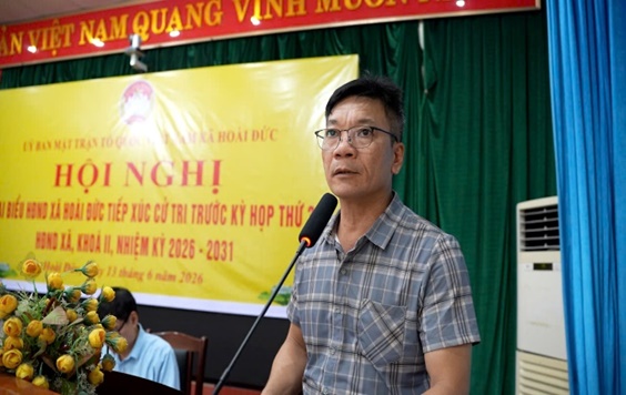 Đại biểu HĐND xã Hoài Đức khoá II, nhiệm kỳ 2026-2031 tiếp xúc cử tri trước Kỳ họp thứ 3- Ảnh 20.
