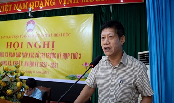 Đại biểu HĐND xã Hoài Đức khoá II, nhiệm kỳ 2026-2031 tiếp xúc cử tri trước Kỳ họp thứ 3- Ảnh 24.