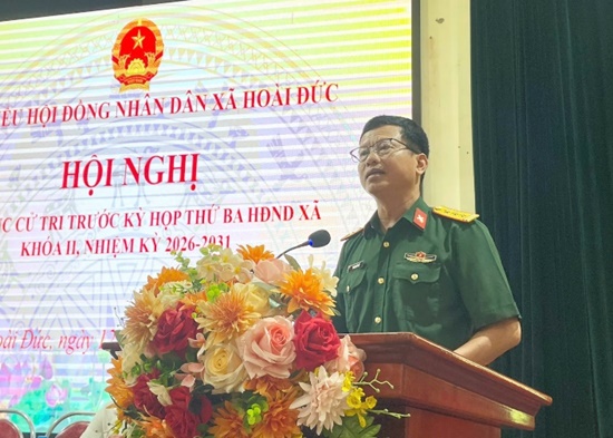 Đại biểu HĐND xã Hoài Đức khoá II, nhiệm kỳ 2026-2031 tiếp xúc cử tri trước Kỳ họp thứ 3- Ảnh 3.