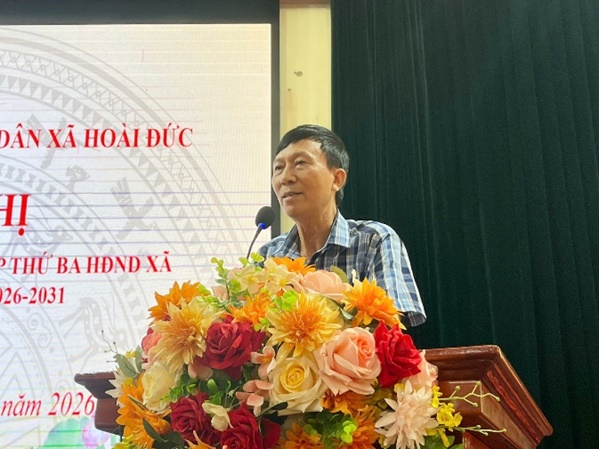 Đại biểu HĐND xã Hoài Đức khoá II, nhiệm kỳ 2026-2031 tiếp xúc cử tri trước Kỳ họp thứ 3- Ảnh 7.
