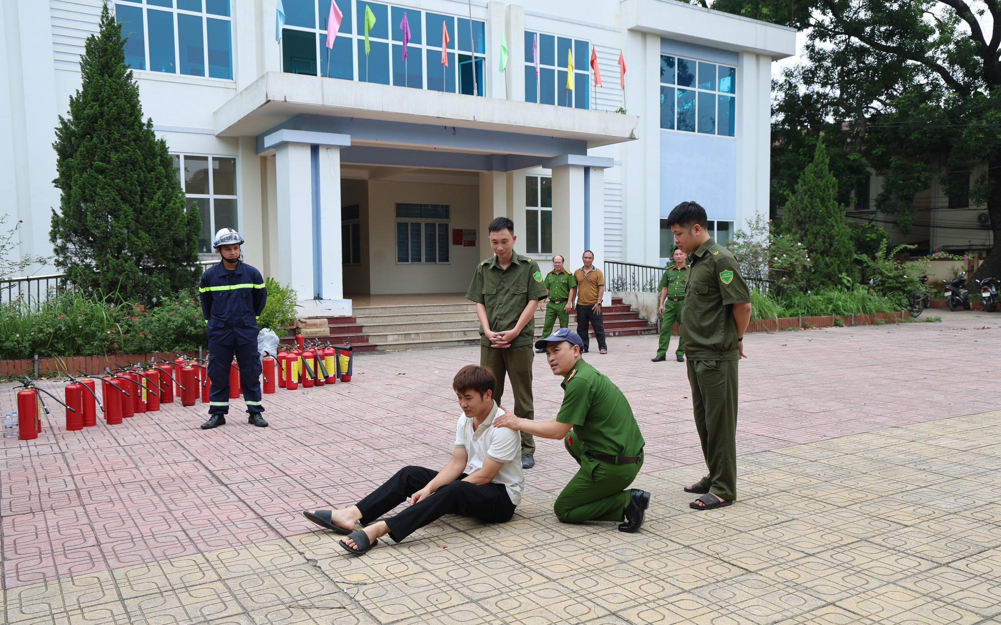 Xã Tam Hưng: Phát huy vai trò lực lượng dân phòng trong công tác phòng cháy, chữa cháy ở cơ sở
