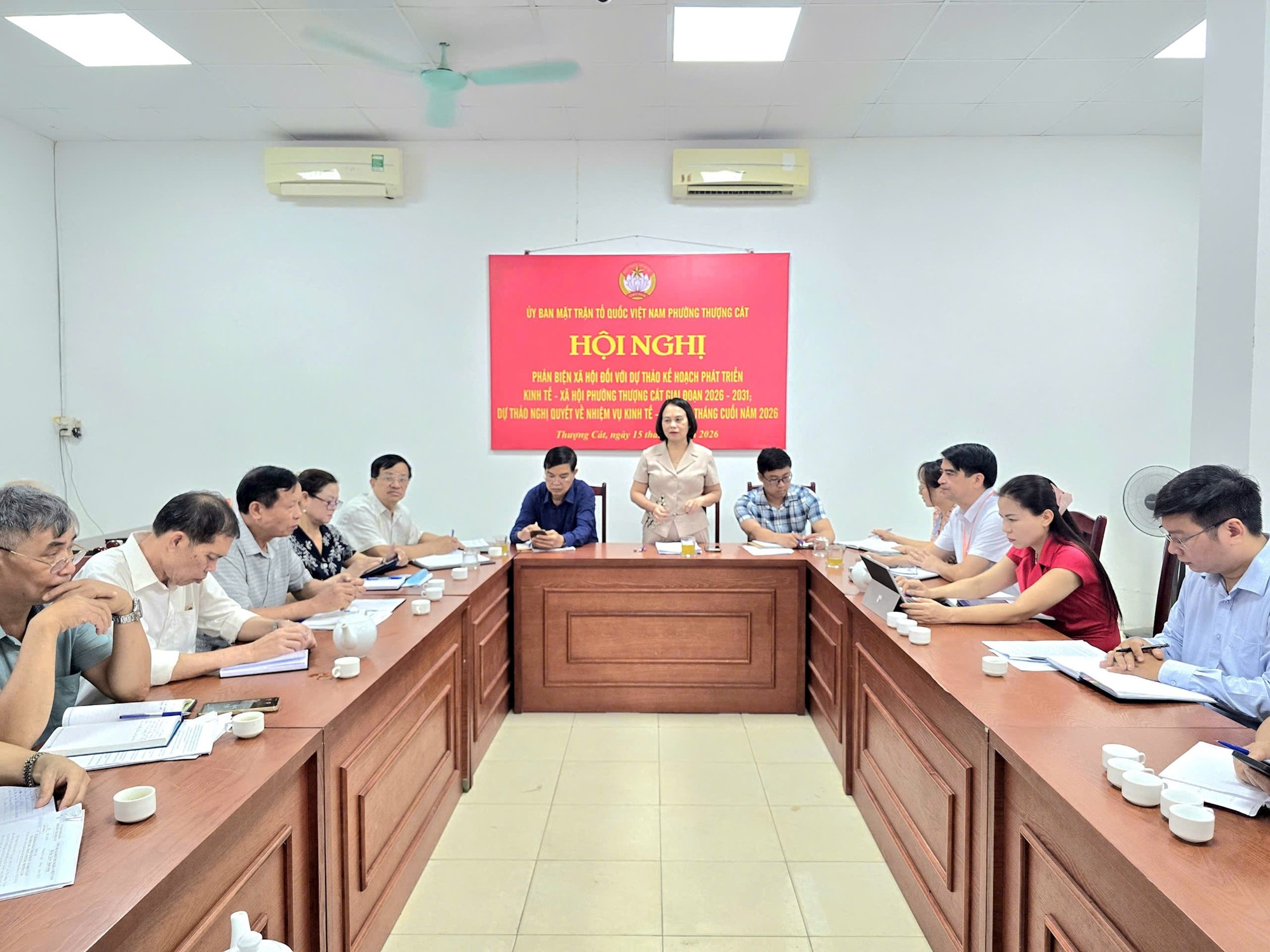 Phường Thượng Cát phản biện xã hội đối với kế hoạch phát triển giai đoạn 2026-2030- Ảnh 1.