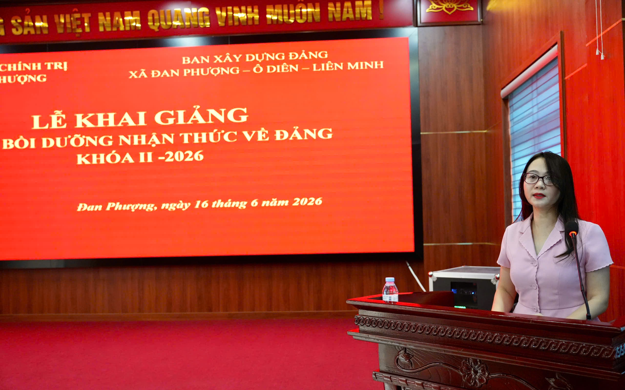 95 học viên tham dự lớp Bồi dưỡng nhận thức về Đảng Khóa II-2026