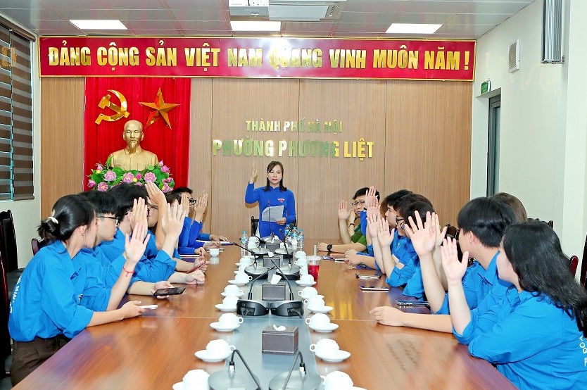 Đại hội Hội LHTN phường Phương Liệt lần thứ I: Tuổi trẻ tiên phong số hóa, xung kích xây dựng đô thị văn minh- Ảnh 6.
