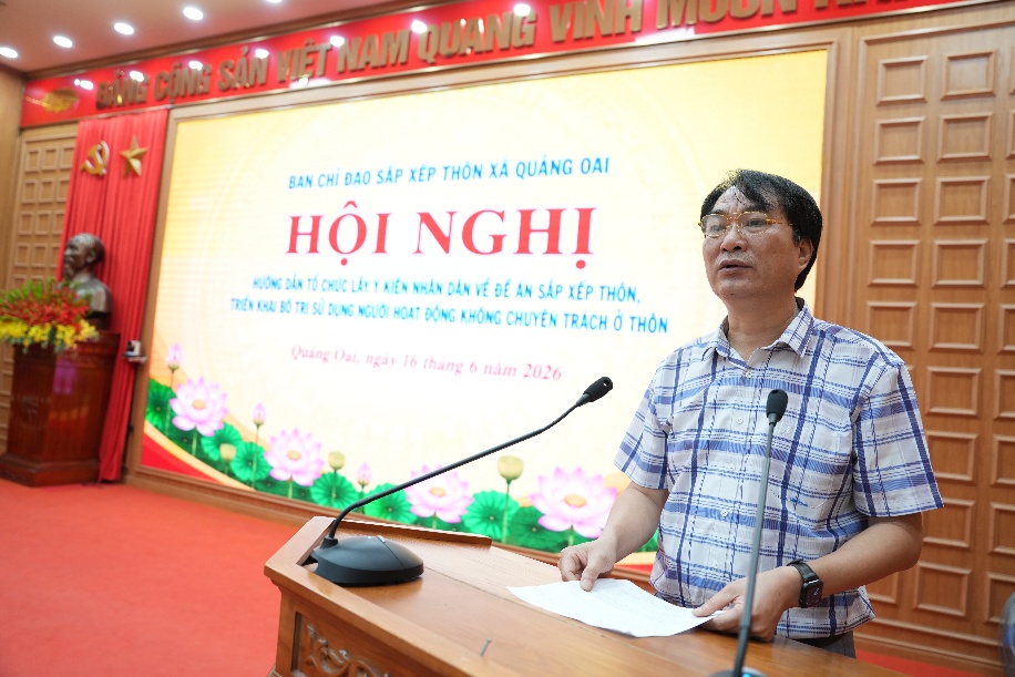 Quảng Oai triển khai lấy ý kiến nhân dân về Đề án sắp xếp thôn- Ảnh 3.