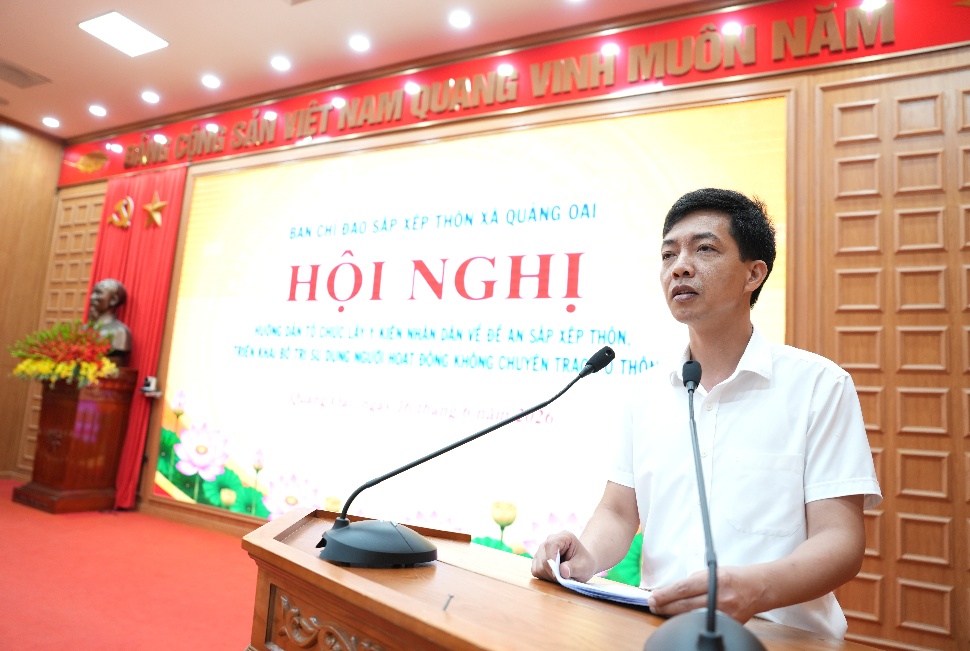 Quảng Oai triển khai lấy ý kiến nhân dân về Đề án sắp xếp thôn- Ảnh 6.