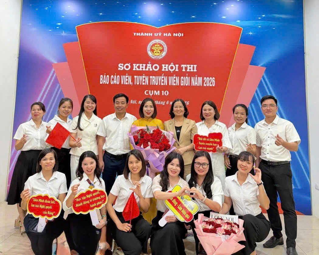 Xã Liên Minh giành giải Ba tại vòng sơ khảo Hội thi Báo cáo viên, Tuyên truyền viên giỏi cấp Thành phố năm 2026 - cụm Thi đua số 10- Ảnh 3.