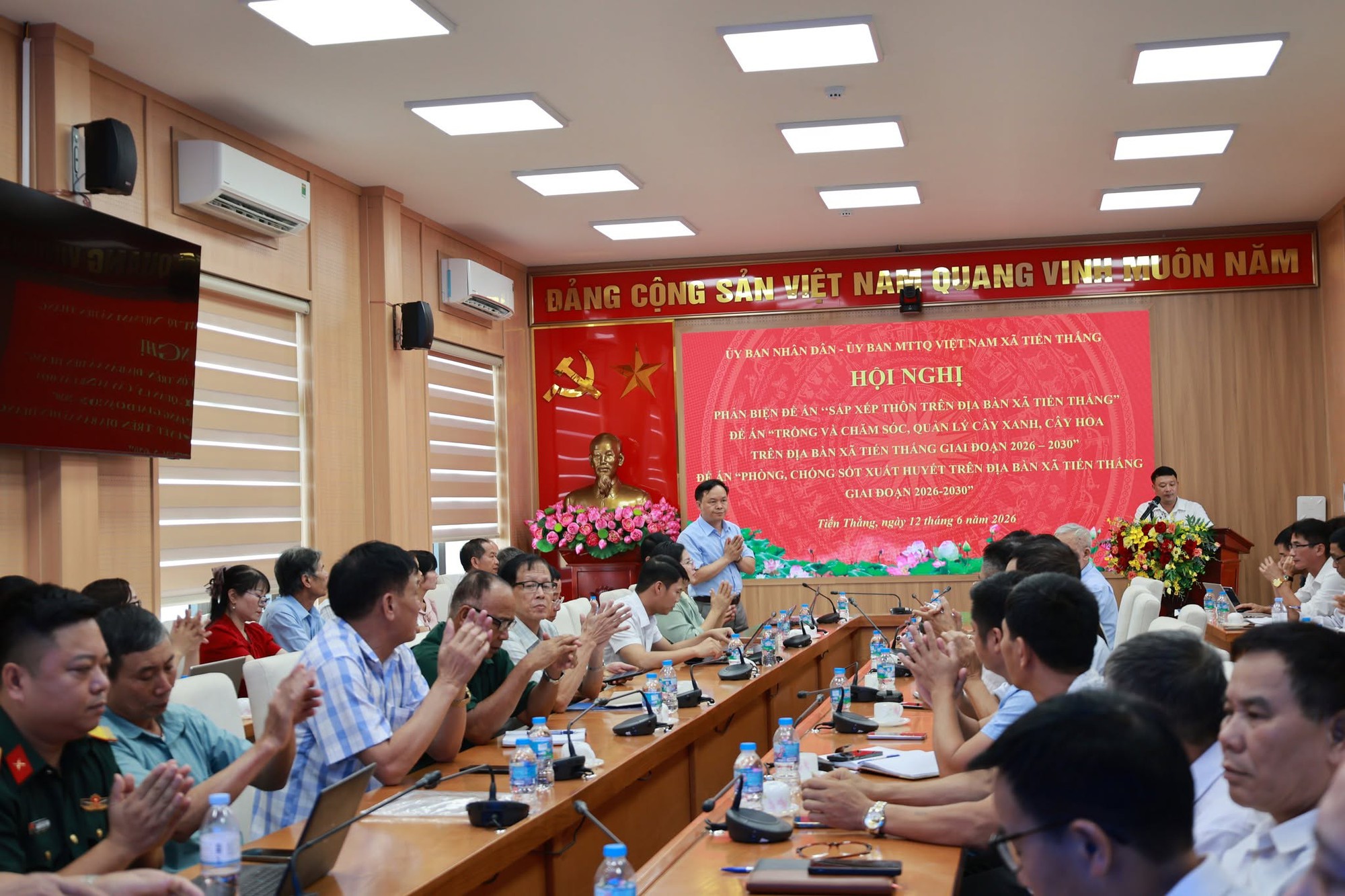 Xã Tiến Thắng tổ chức hội nghị phản biện xã hội các đề án trọng điểm giai đoạn 2026 – 2030- Ảnh 1.