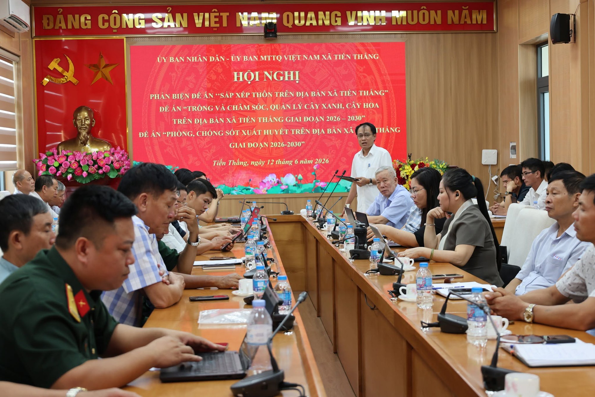 Xã Tiến Thắng tổ chức hội nghị phản biện xã hội các đề án trọng điểm giai đoạn 2026 – 2030- Ảnh 3.