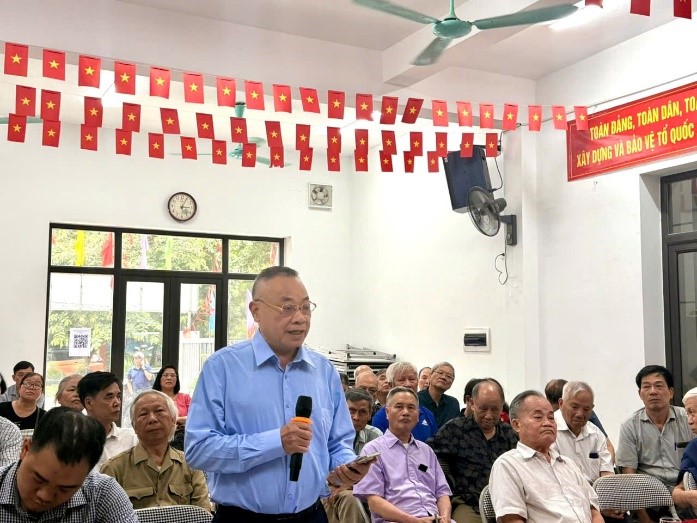 Tổ đại biểu số 8 HĐND phường Thanh Xuân tiếp xúc cử tri trước kỳ họp thứ 3 (kỳ họp thường lệ) HĐND phường khóa II, nhiệm kỳ 2026 - 2031.- Ảnh 4.