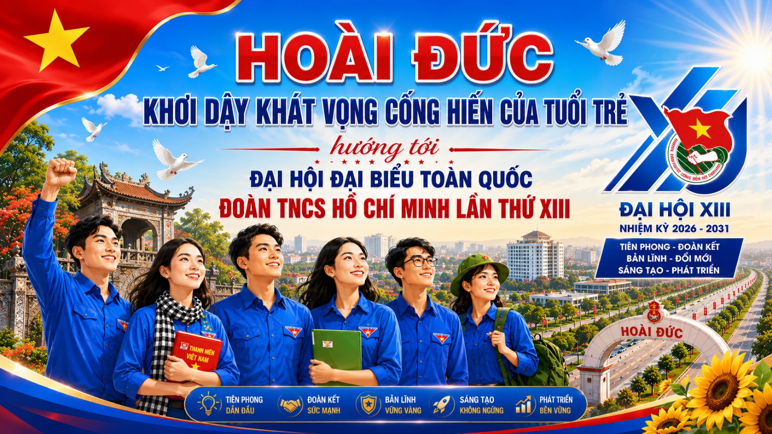 Hoài Đức khơi dậy khát vọng cống hiến của tuổi trẻ hướng tới Đại hội đại biểu toàn quốc Đoàn TNCS Hồ Chí Minh lần thứ XIII- Ảnh 1.