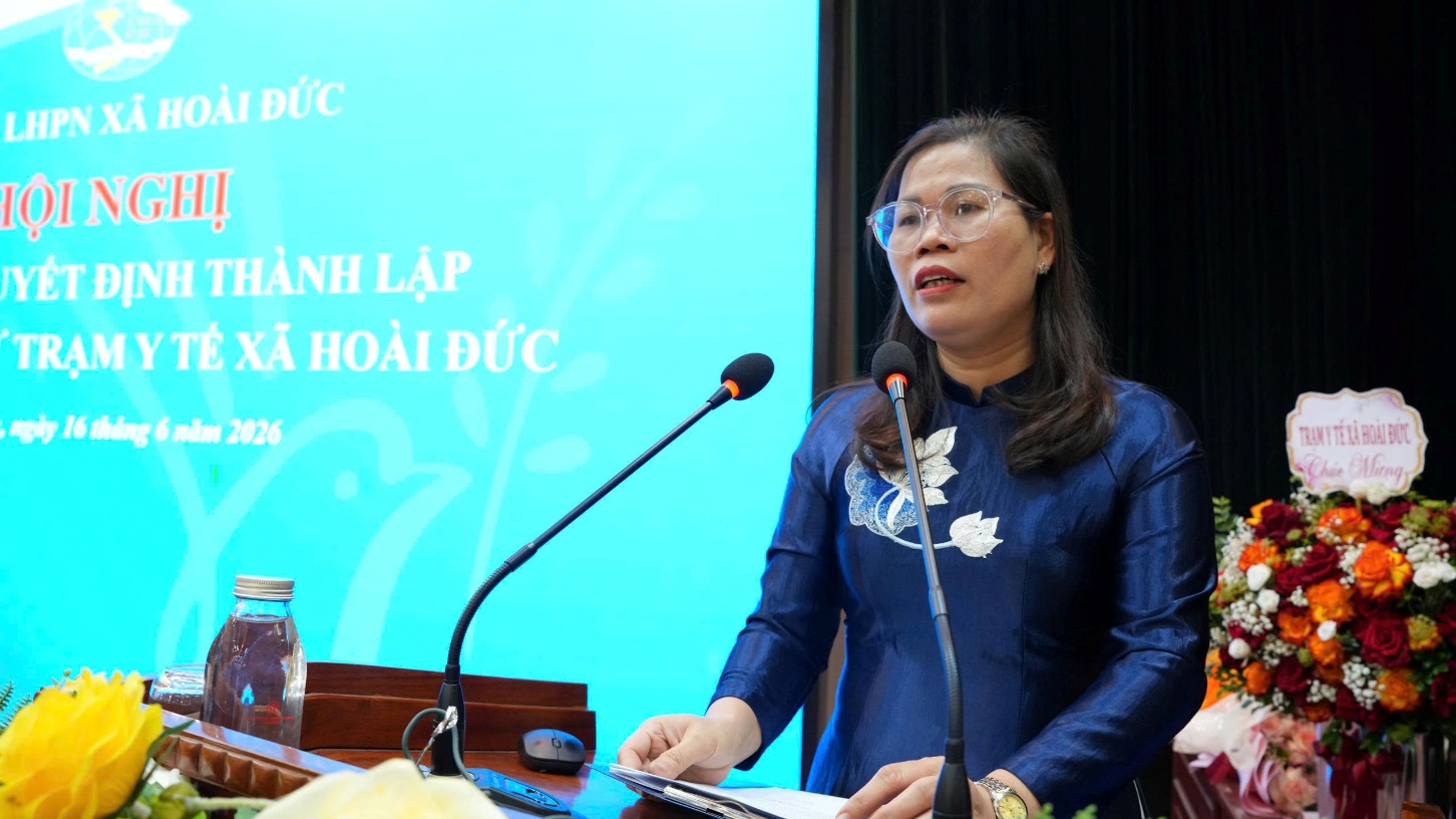 Công bố Quyết định thành lập Chi hội Phụ nữ Trạm Y tế xã.- Ảnh 2.