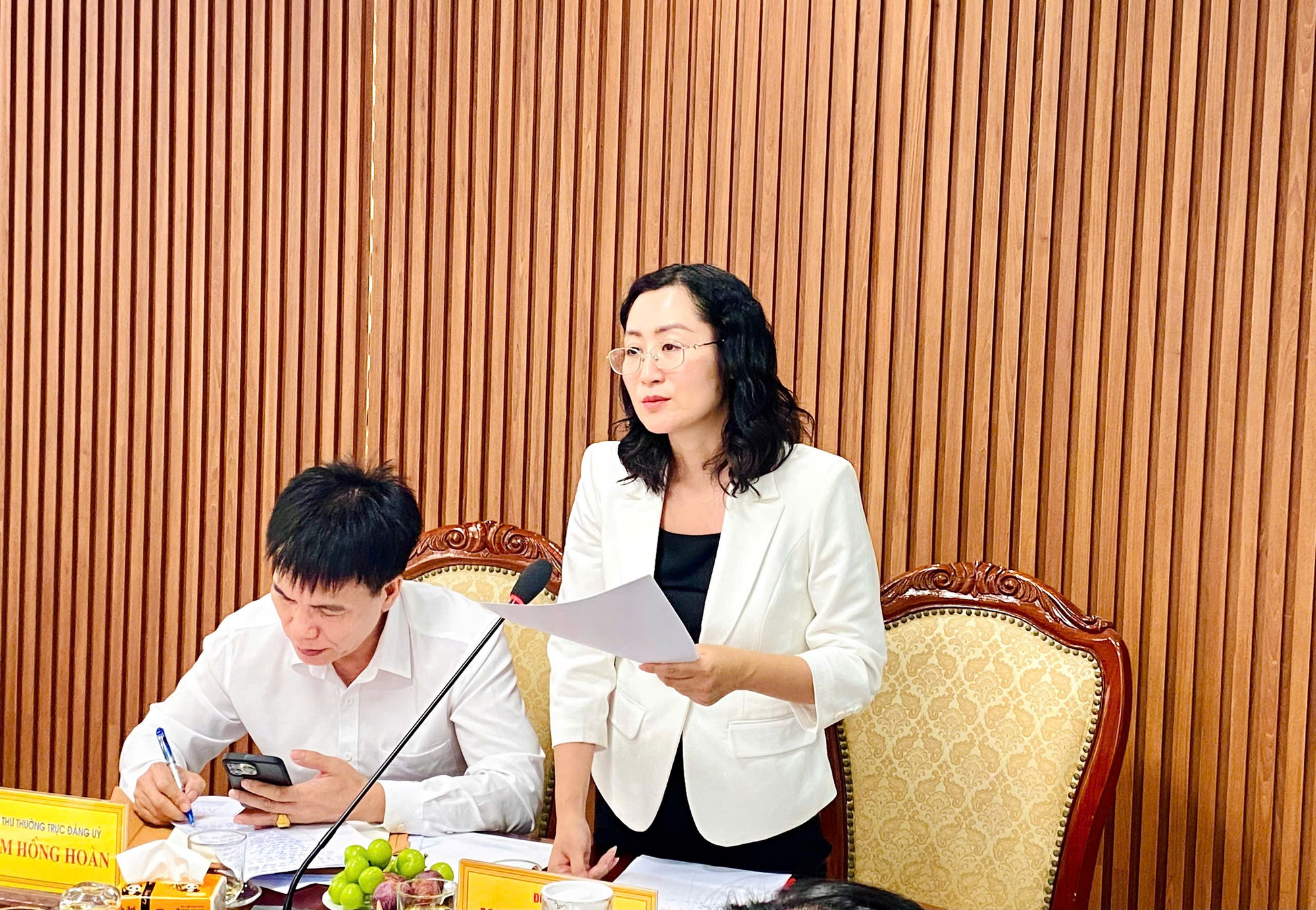 Xã Ô Diên làm việc với Đoàn khảo sát của thành phố về thực hiện quy chế công tác Dân vận- Ảnh 2.