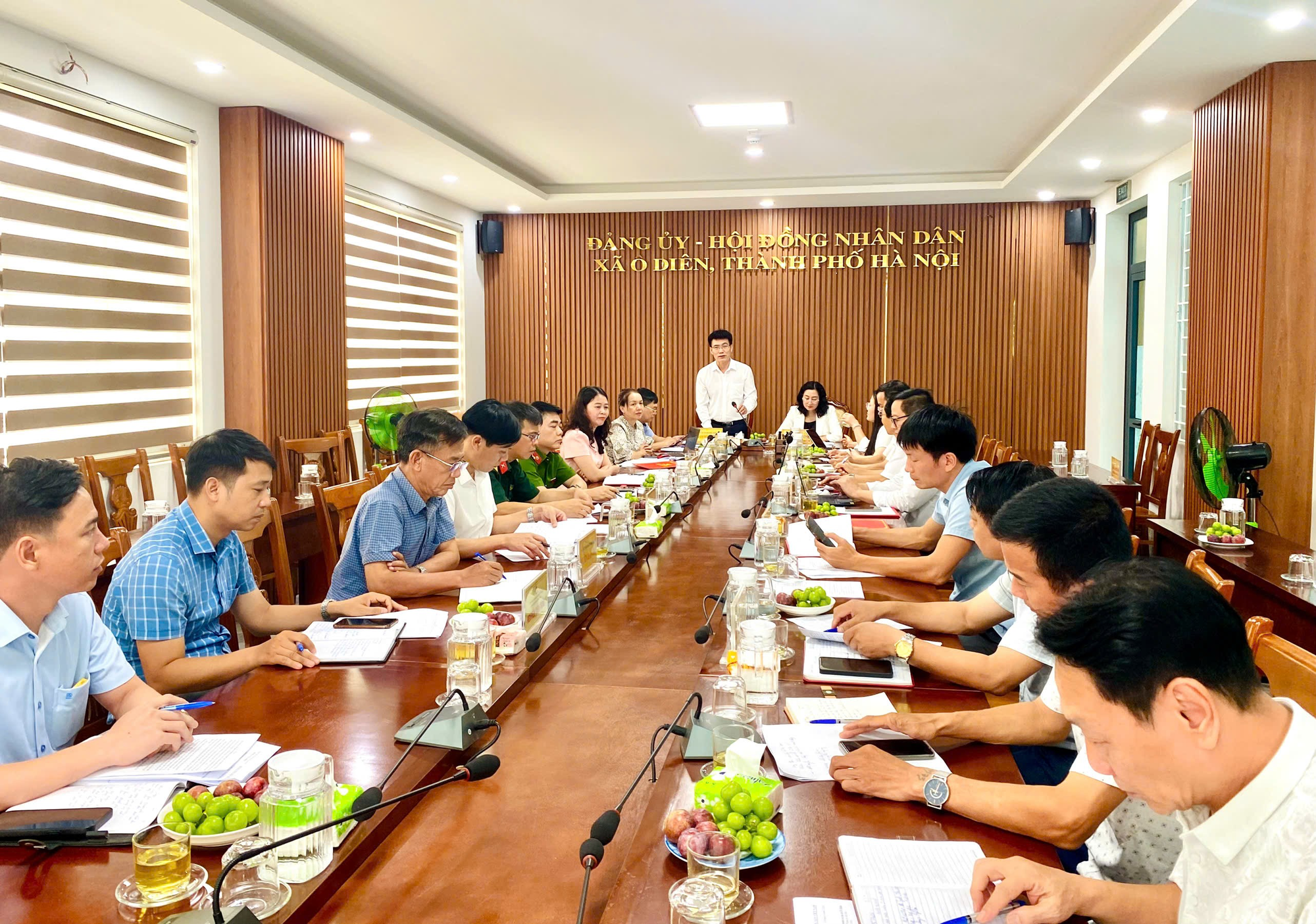 Xã Ô Diên làm việc với Đoàn khảo sát của thành phố về thực hiện quy chế công tác Dân vận- Ảnh 3.