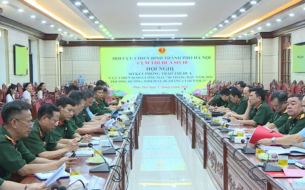 CỤM THI ĐUA SỐ 10 HỘI CỰU CHIẾN BINH THÀNH PHỐ HÀ NỘI SƠ KẾT PHONG TRÀO THI ĐUA 